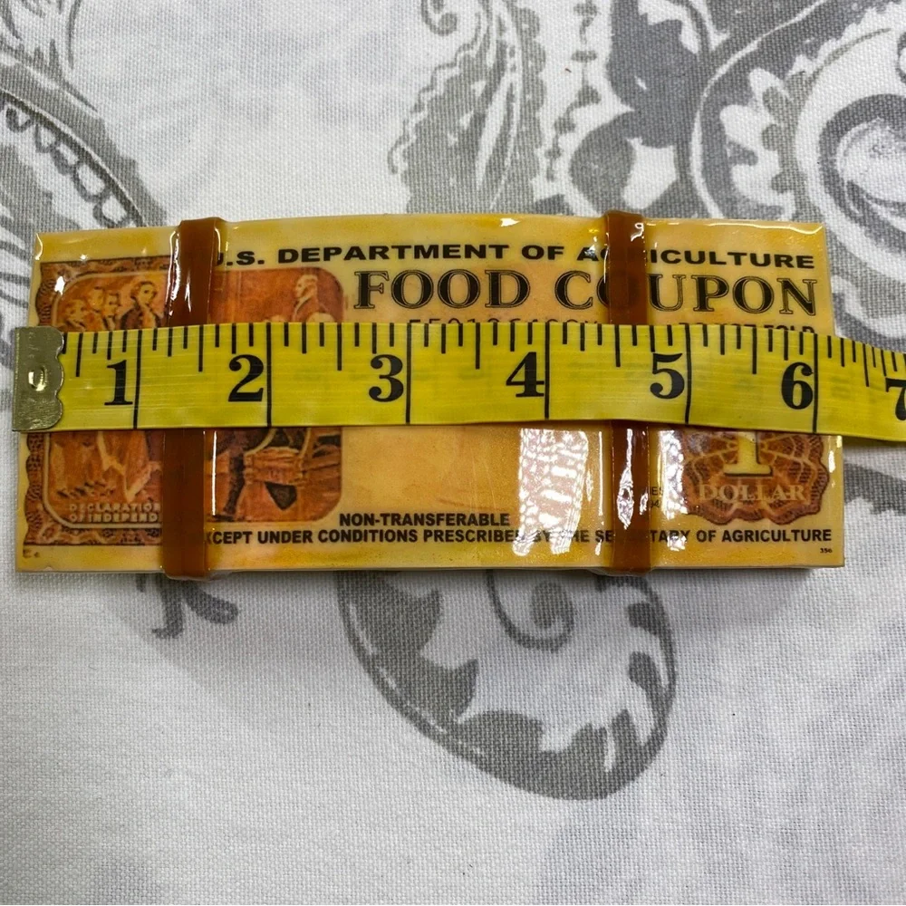 Vintage buckle‎ U.S. Department Of Agriculture Food Stamps